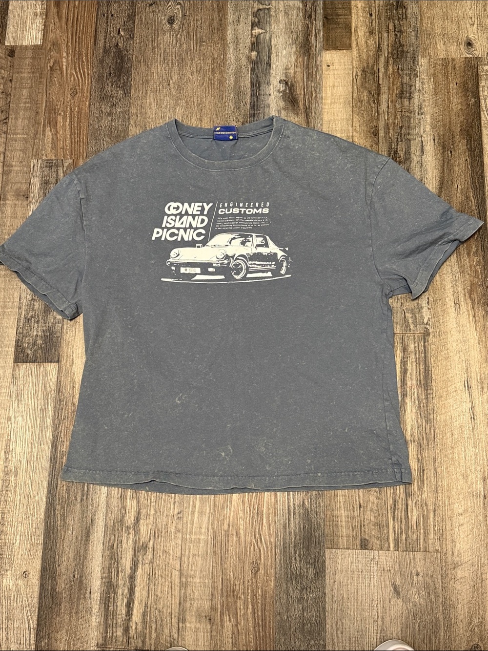 Coney Island Picnic Short-Sleeve Graphic Tee Faded Grey Men’s L